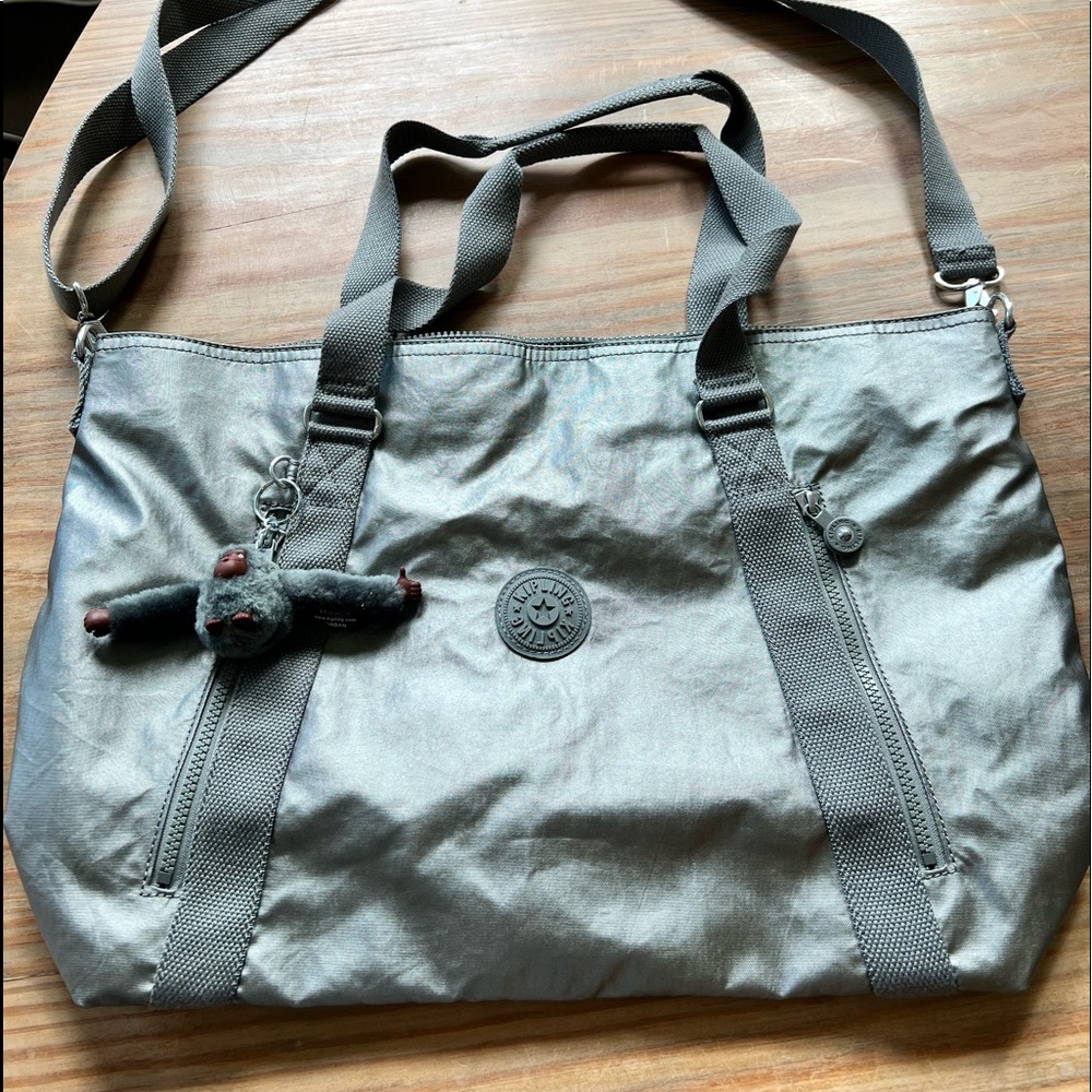 Angela Kipling Satchel - Metallic Olive color/ BNWOT